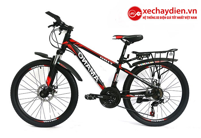 Xe đạp Amano T180T màu đen đỏ