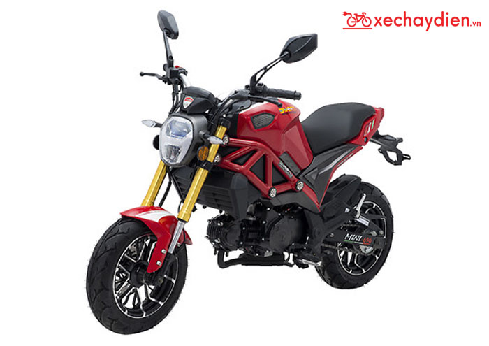 XE MÁY DUCATI MONSTER 50 2 BẢN LAZĂNG ĐỎ MẬN