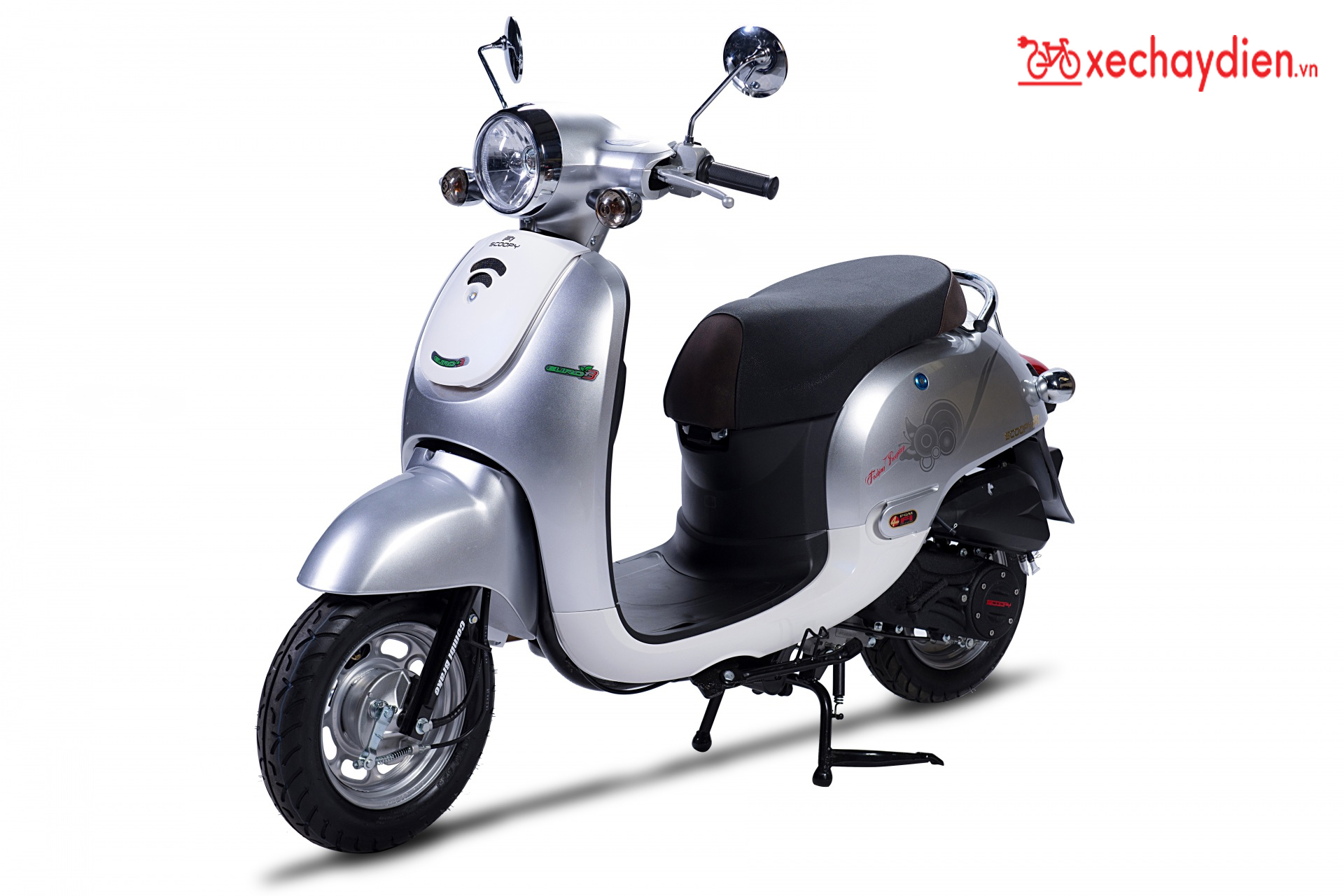 Xe ga 50cc Giorno tem nổi - Màu Bạc 2020