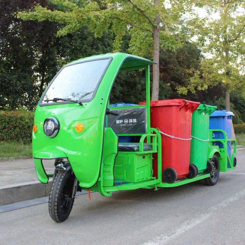 XE 3 BÁNH ĐIỆN THU GOM RÁC 