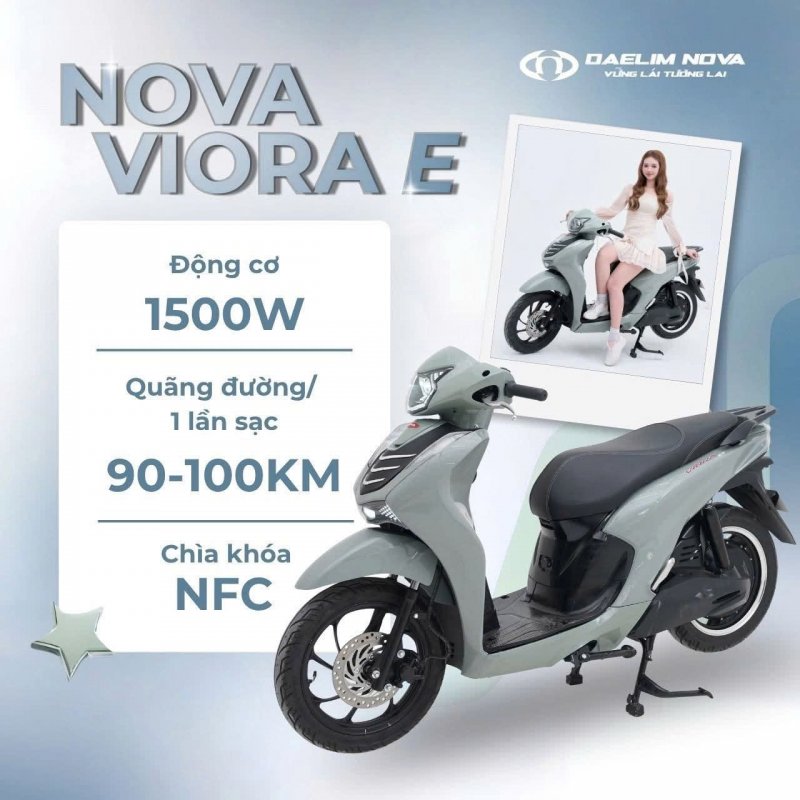 XE MÁY ĐIỆN NOVA VIORA E 