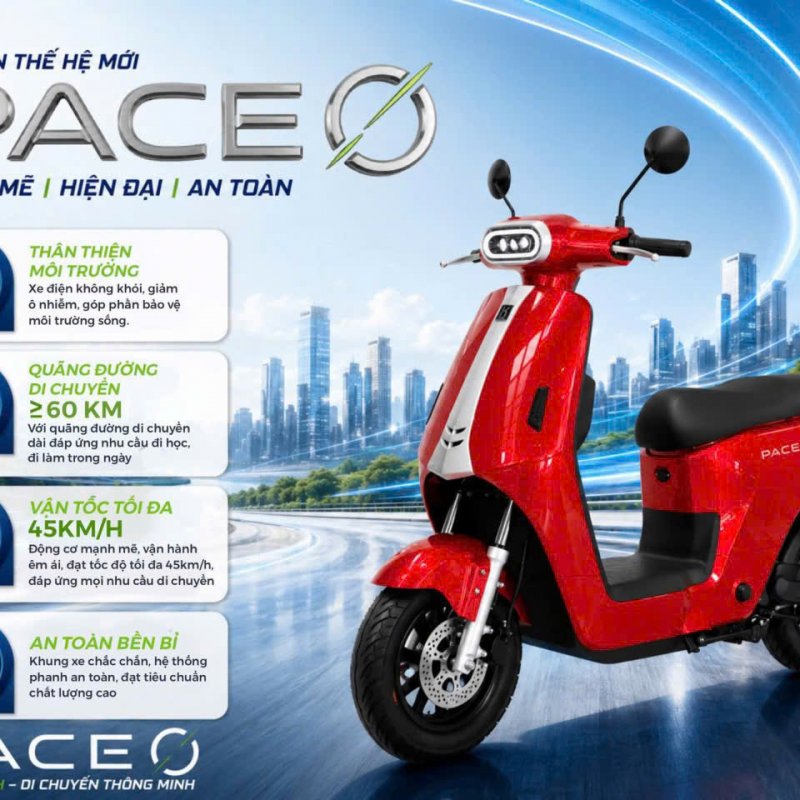 XE MÁY ĐIỆN PACEO 